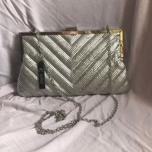 Charming Charlie's Silver Clutch Crossbody